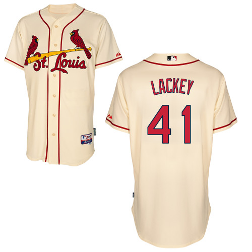 John Lackey #41 MLB Jersey-St Louis Cardinals Men's Authentic Alternate Cool Base Baseball Jersey